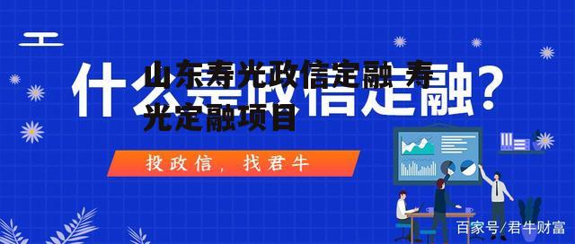 山东寿光政信定融 寿光定融项目