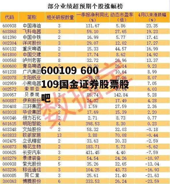 600109 600109国金证券股票股吧