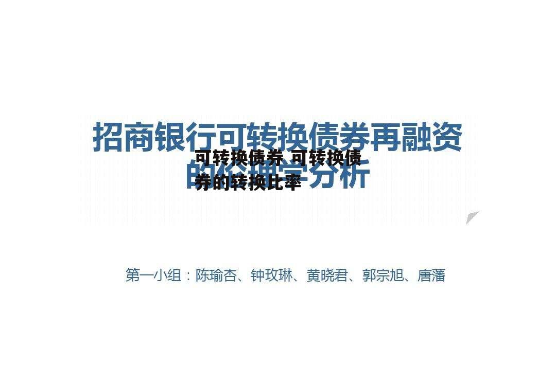 可转换债券 可转换债券的转换比率