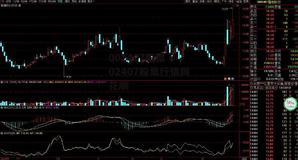 002407股票 002407股票行情同花顺