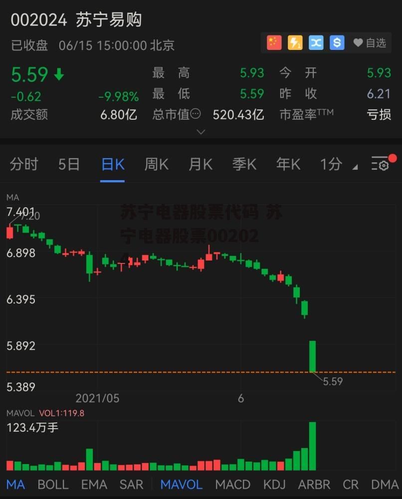 苏宁电器股票代码 苏宁电器股票002024