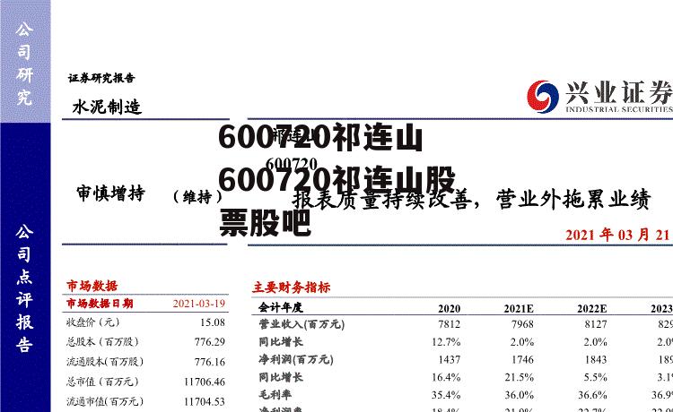 600720祁连山 600720祁连山股票股吧