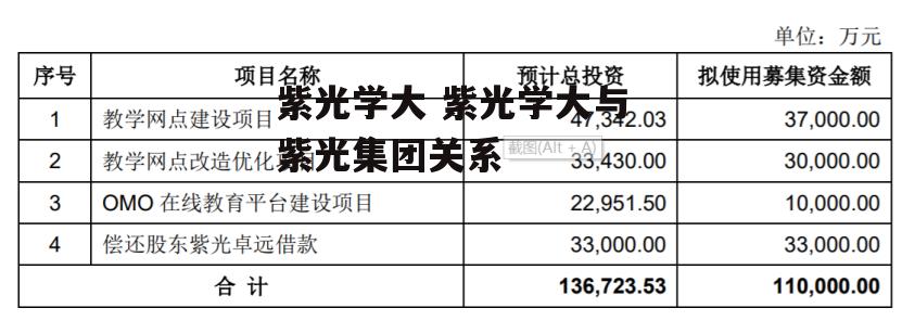 紫光学大 紫光学大与紫光集团关系