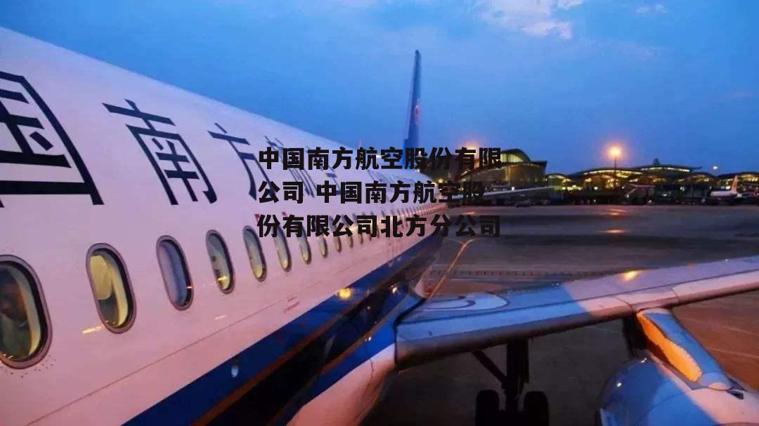 中国南方航空股份有限公司 中国南方航空股份有限公司北方分公司