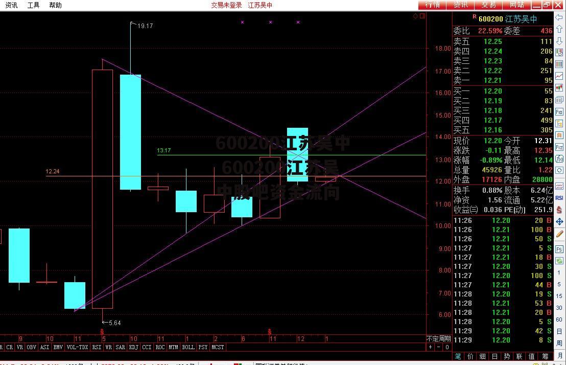 600200江苏吴中 600200江苏吴中股吧资金流向