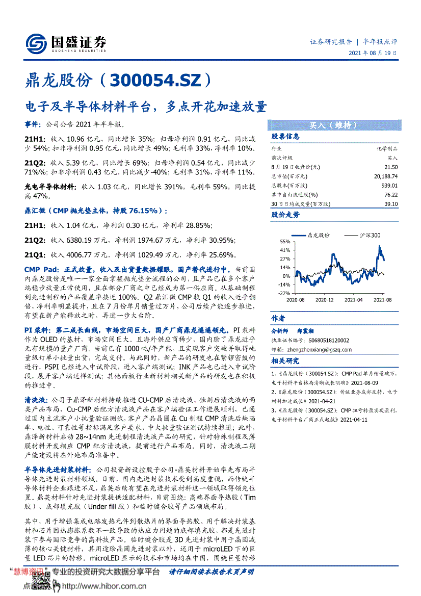 鼎龙股份股票 鼎龙股份股票社区讨论