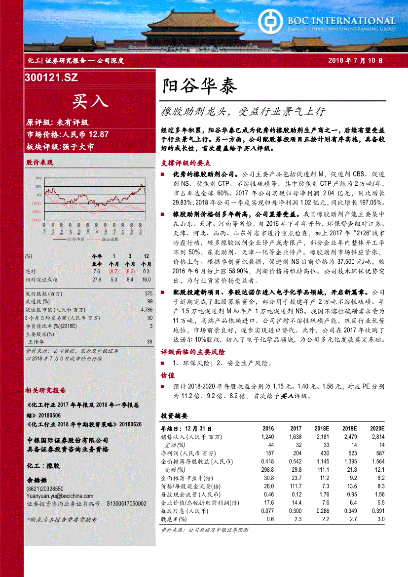 300121阳谷华泰 300121阳谷华泰股票