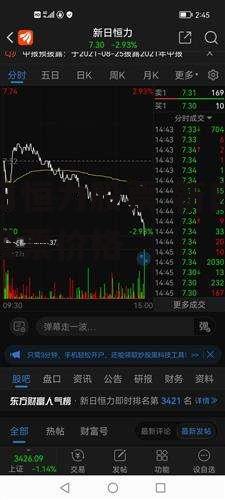 新日恒力股票 新日恒力股票价格