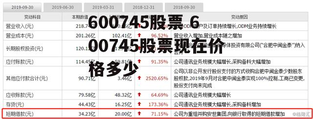 600745股票