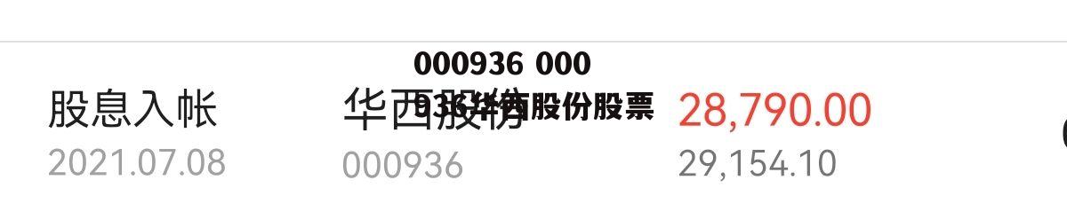 000936 000936华西股份股票