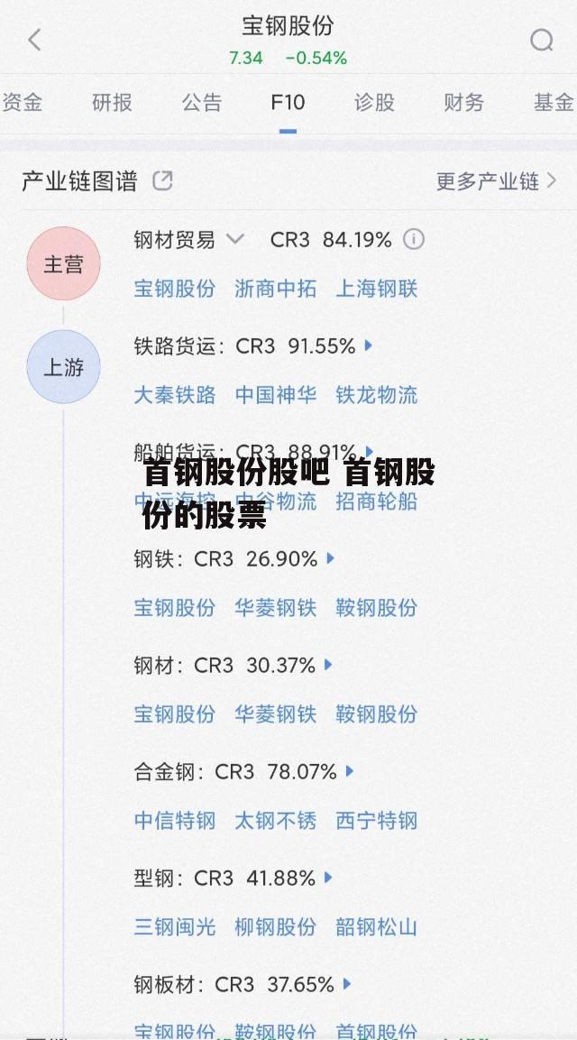 首钢股份股吧 首钢股份的股票