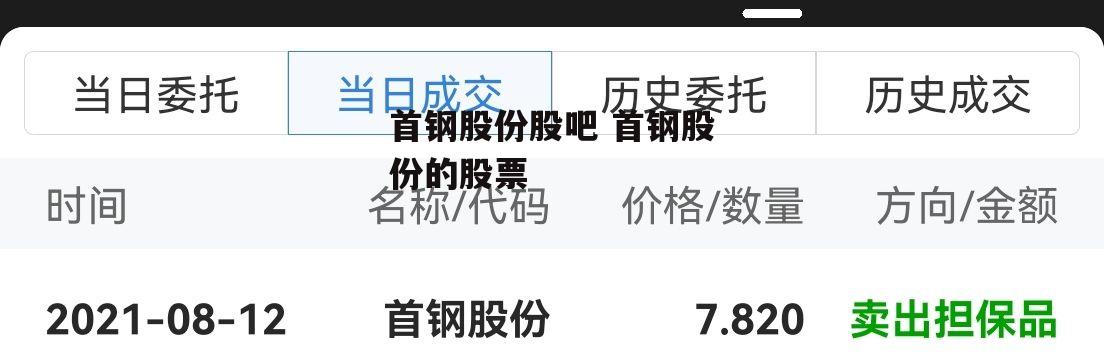 首钢股份股吧 首钢股份的股票