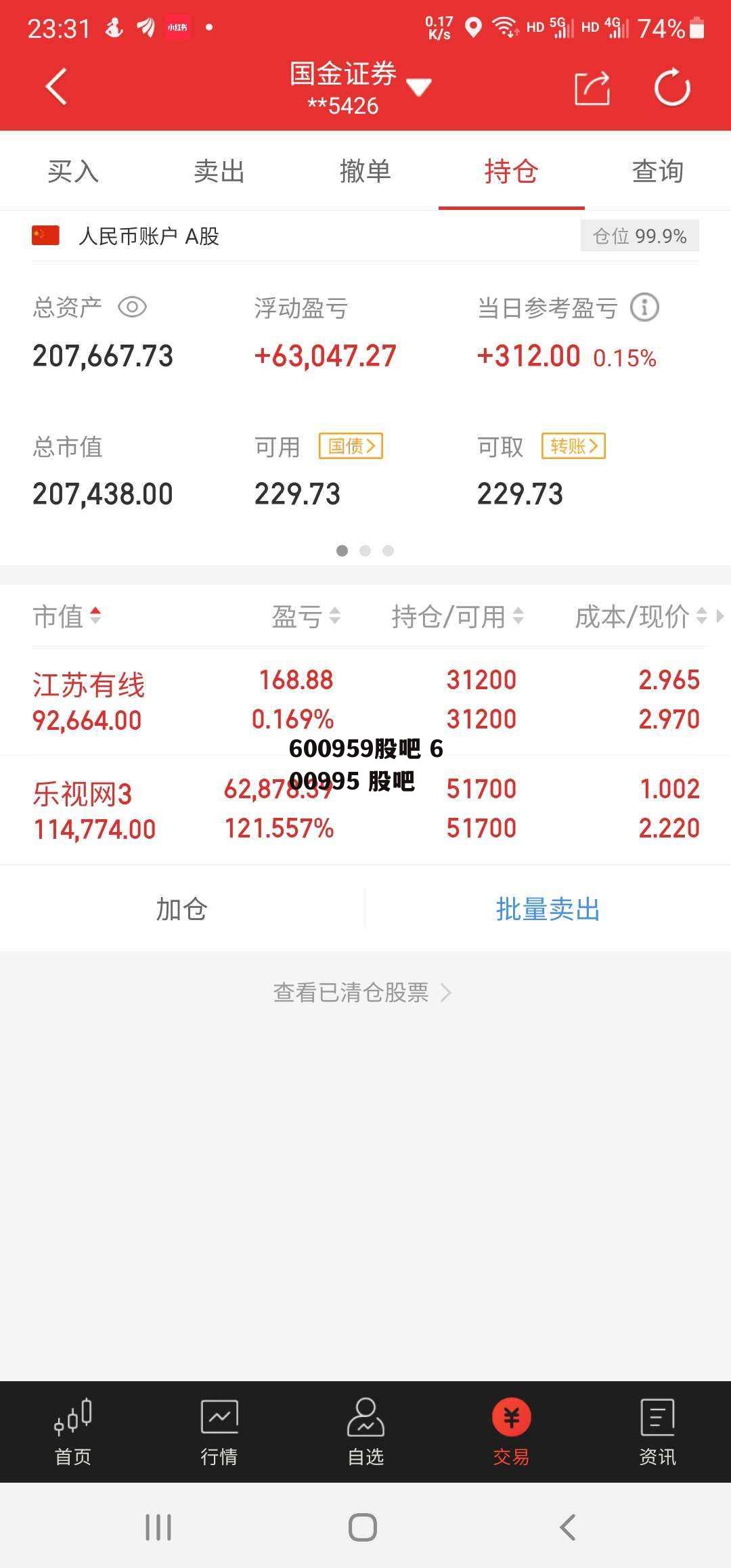 600959股吧 600995 股吧