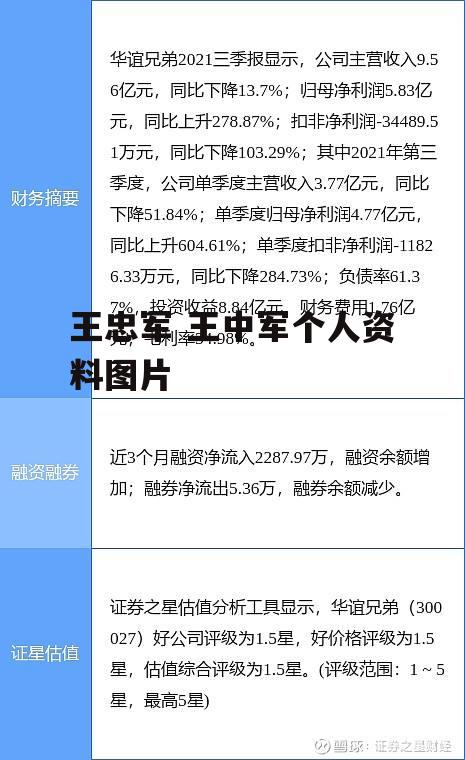 王忠军 王中军个人资料图片