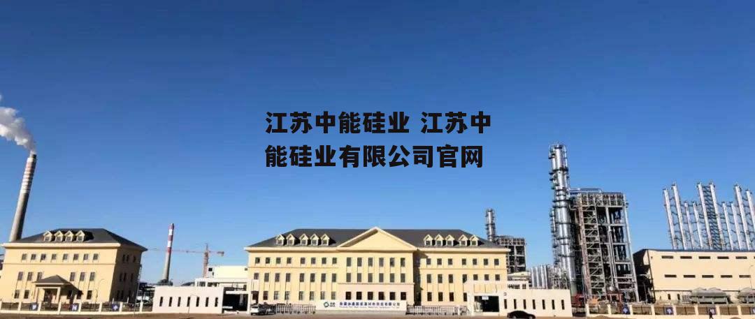 江苏中能硅业 江苏中能硅业有限公司官网