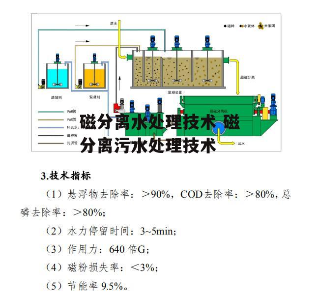 磁分离水处理技术 磁分离污水处理技术