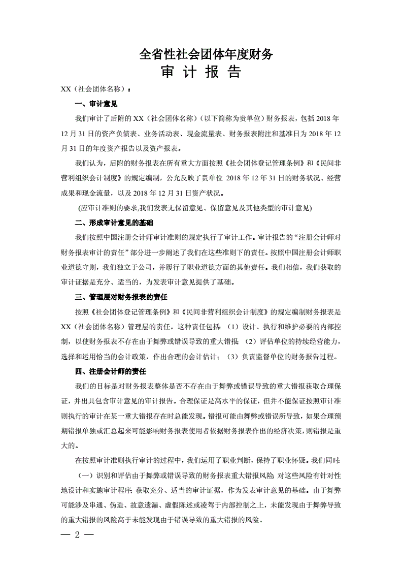 年度财务审计报告 年度财务审计报告多少钱