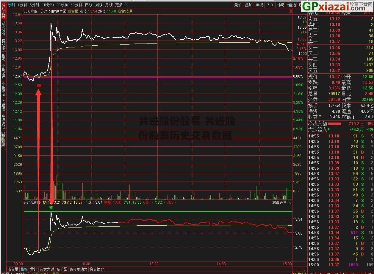 共进股份股票 共进股份股票历史交易数据