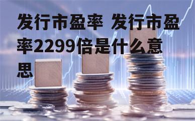 发行市盈率 发行市盈率2299倍是什么意思