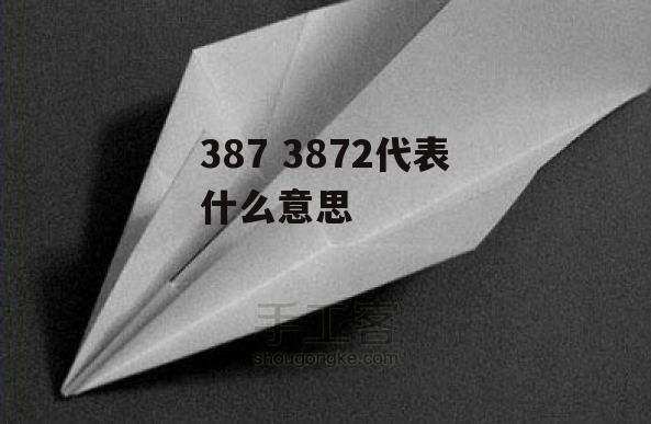 387 3872代表什么意思