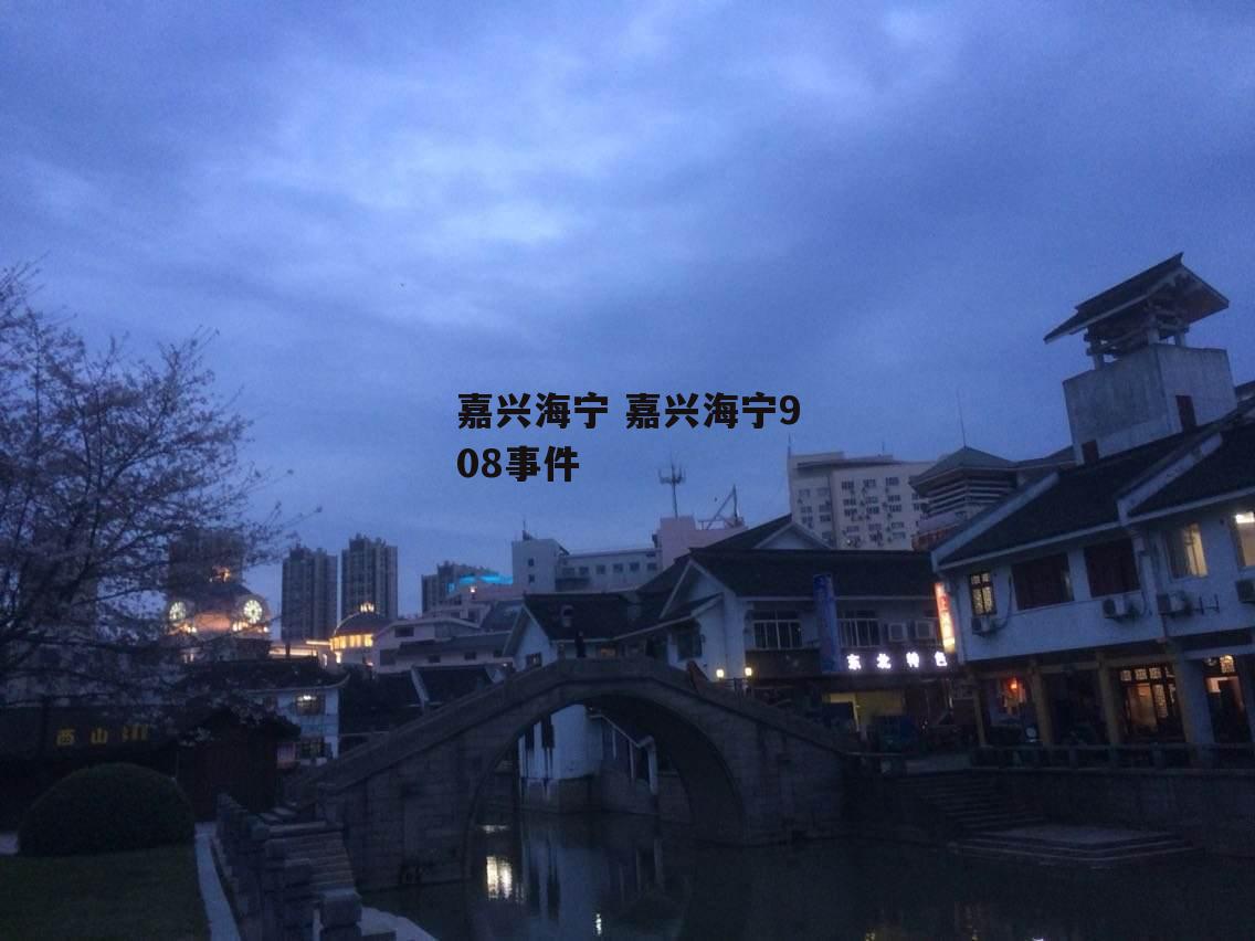 嘉兴海宁 嘉兴海宁908事件