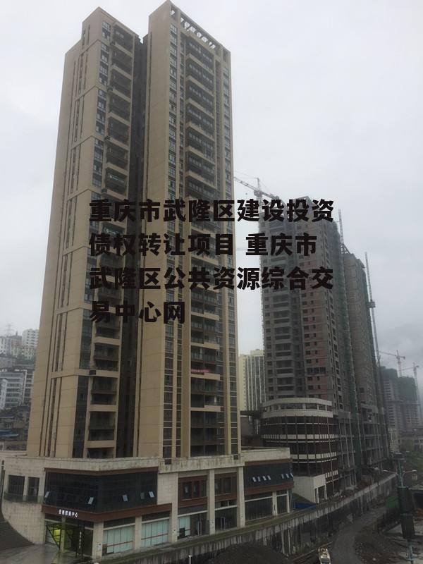 重庆市武隆区建设投资债权转让项目 重庆市武隆区公共资源综合交易中心网