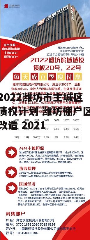 2022潍坊市主城区债权计划 潍坊棚户区改造 2021