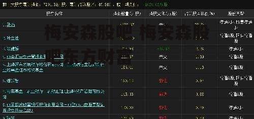 梅安森股吧 梅安森股吧东方财富