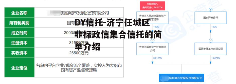 DY信托-济宁任城区非标政信集合信托的简单介绍