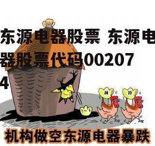 东源电器股票 东源电器股票代码002074