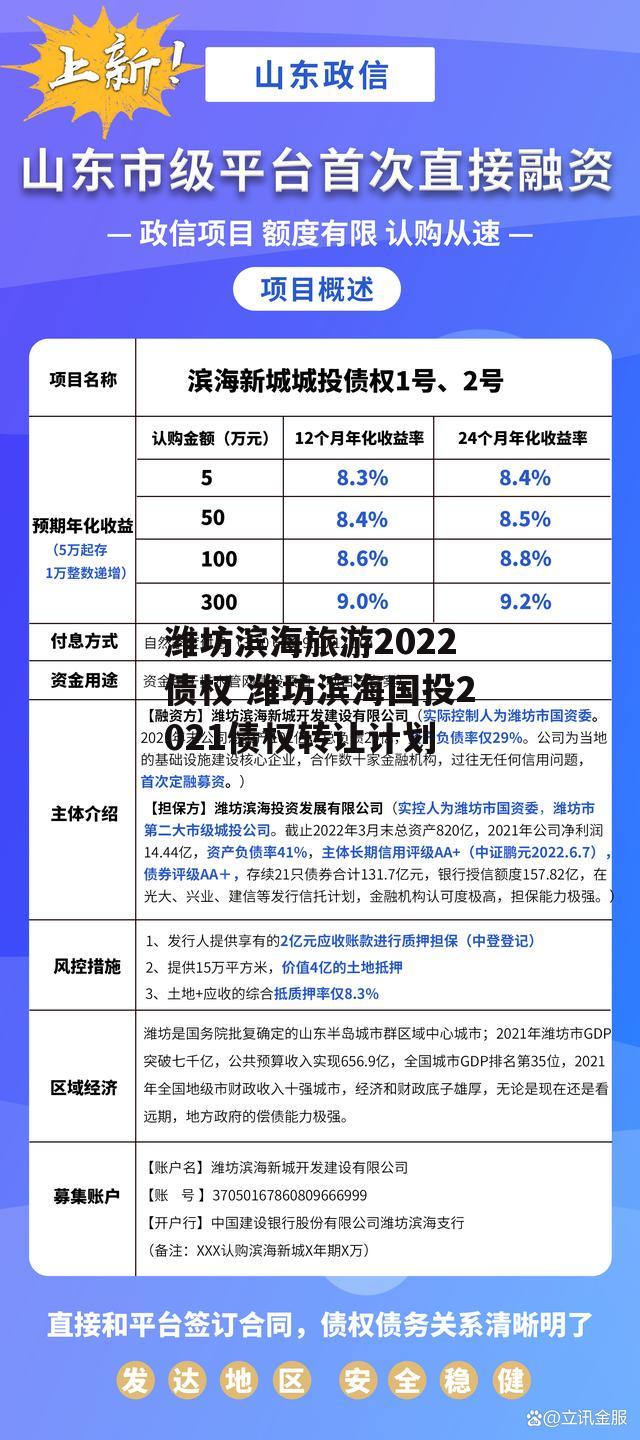 潍坊滨海旅游2022债权 潍坊滨海国投2021债权转让计划