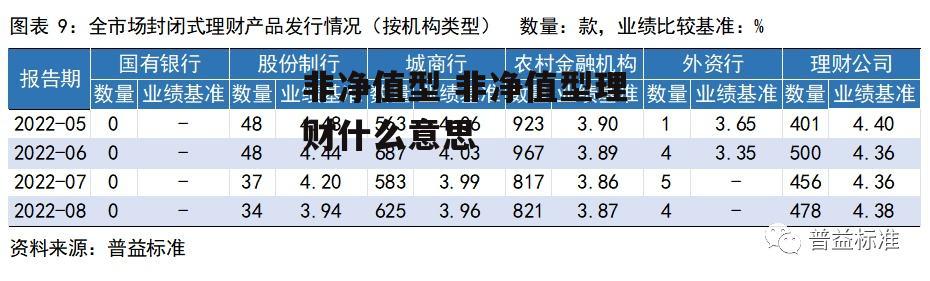 非净值型 非净值型理财什么意思