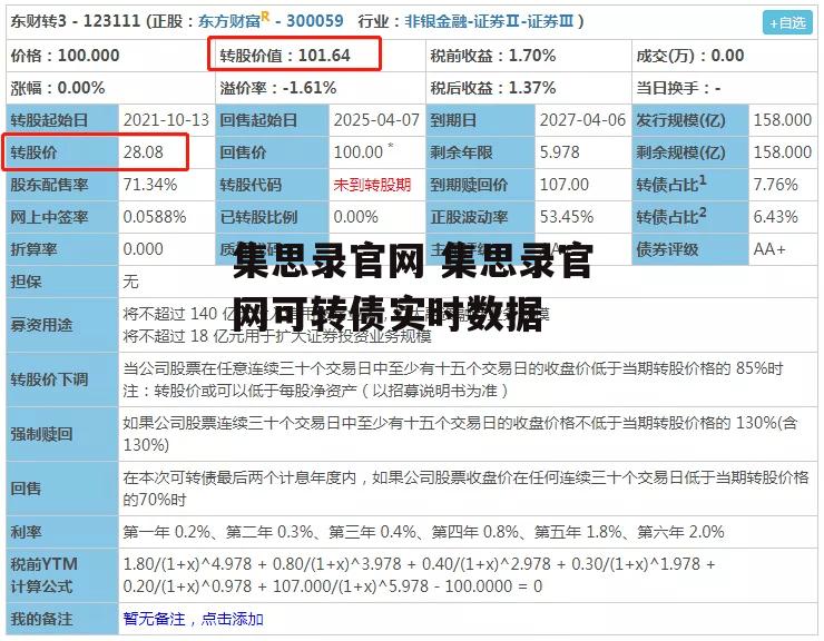 集思录官网 集思录官网可转债实时数据