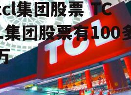 tcl集团股票 TCL集团股票有100多万