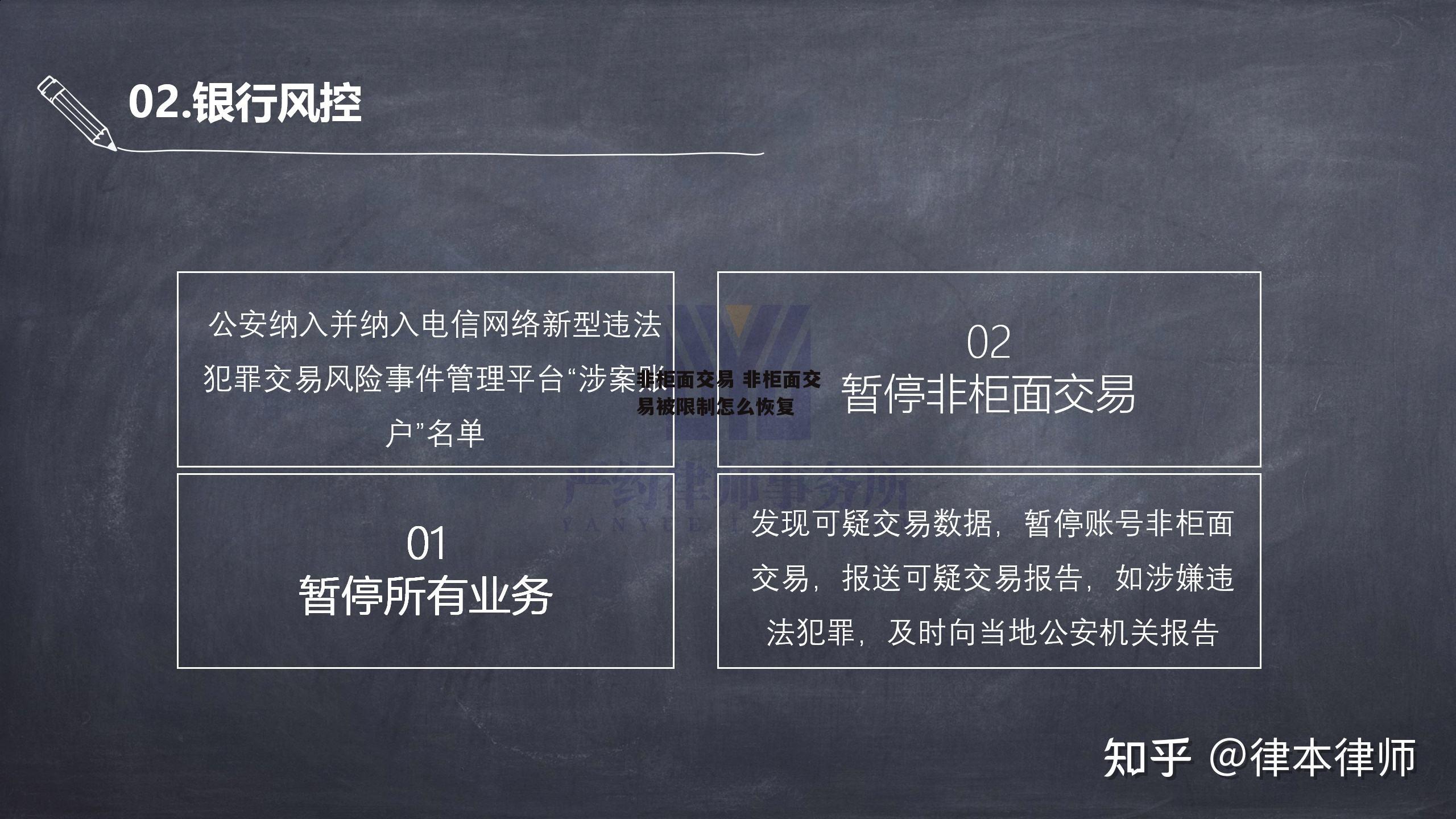 非柜面交易 非柜面交易被限制怎么恢复