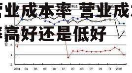 营业成本率 营业成本率高好还是低好