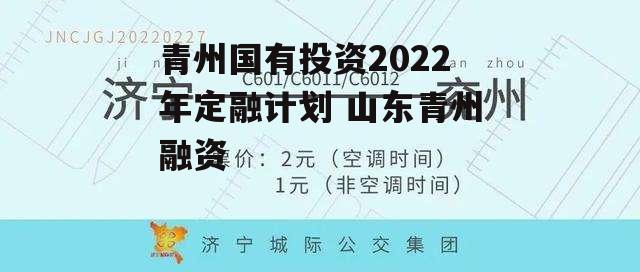 青州国有投资2022年定融计划 山东青州融资