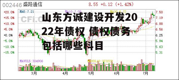 山东方诚建设开发2022年债权 债权债务包括哪些科目