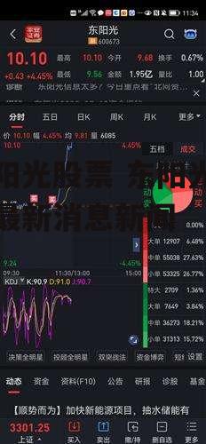 东阳光股票 东阳光股票最新消息新闻