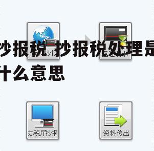抄报税 抄报税处理是什么意思