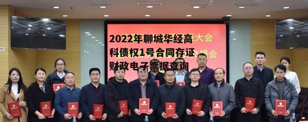 2022年聊城华经高科债权1号合同存证 财政电子票据查询