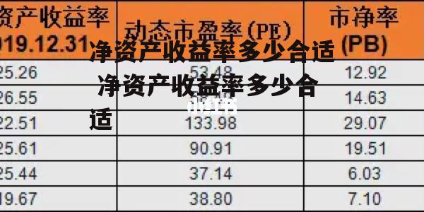 净资产收益率多少合适 净资产收益率多少合适