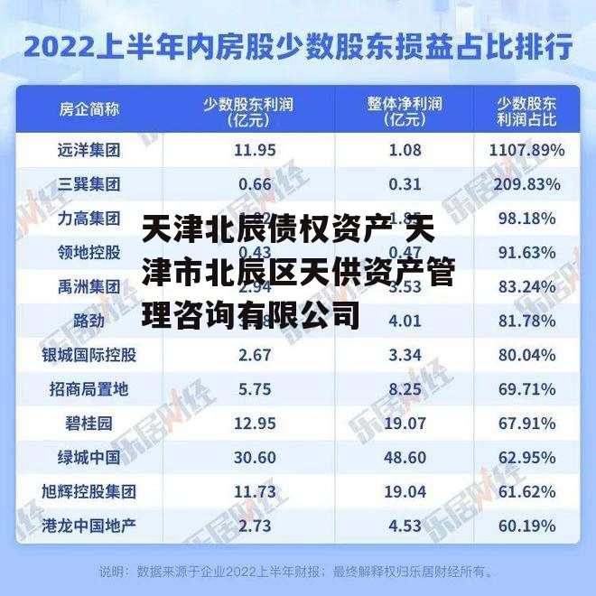 天津北辰债权资产 天津市北辰区天供资产管理咨询有限公司