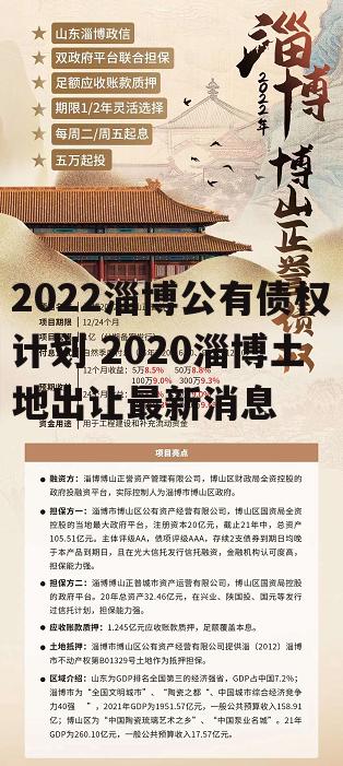 2022淄博公有债权计划 2020淄博土地出让最新消息