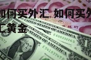 如何买外汇 如何买外汇黄金