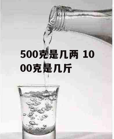 500克是几两 1000克是几斤