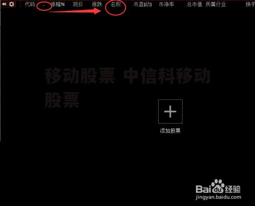 移动股票 中信科移动股票