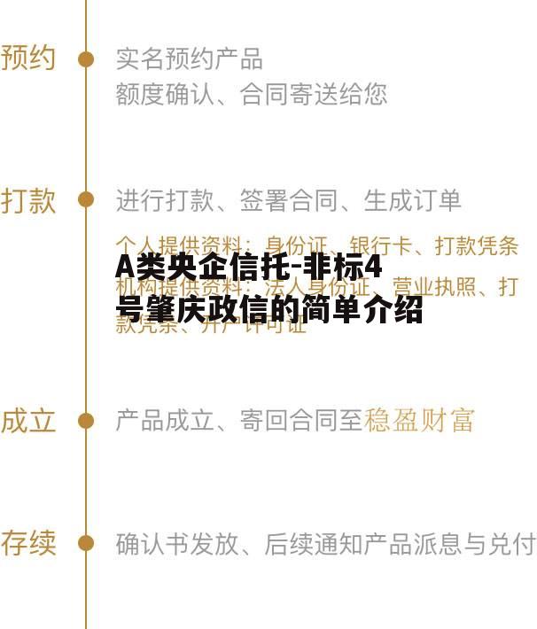 A类央企信托-非标4号肇庆政信的简单介绍