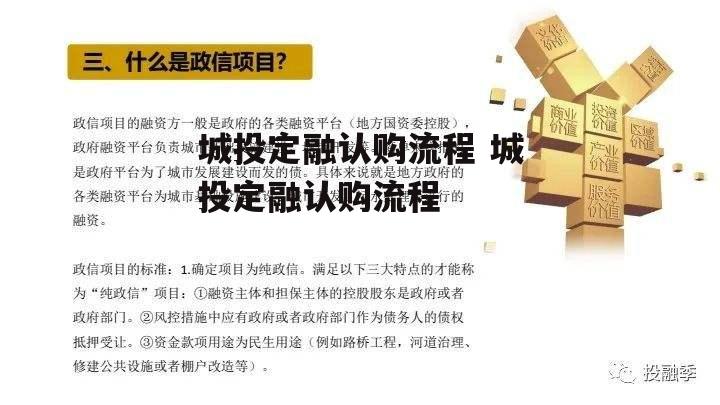 城投定融认购流程 城投定融认购流程