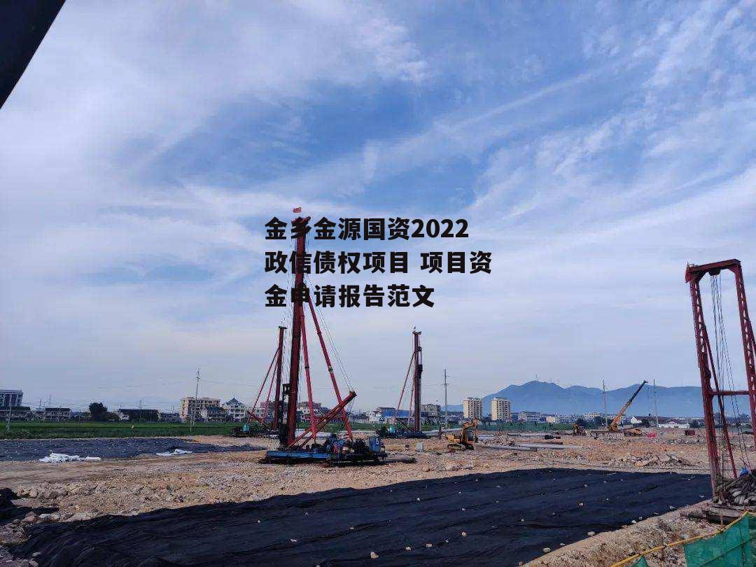 金乡金源国资2022政信债权项目 项目资金申请报告范文